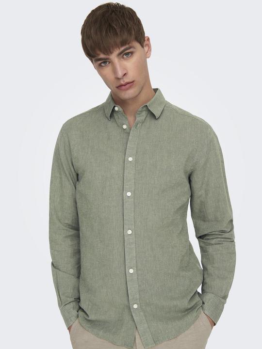 Immagine prodotto Only & Sons Camicia a maniche lunghe a tinta unita (S)