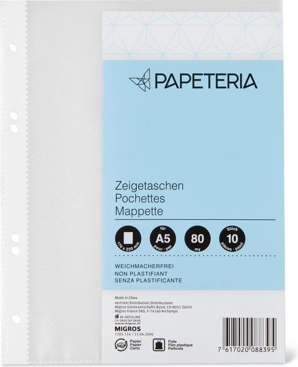Immagine prodotto Papeteria Mappette A5 80my (A5, 10x)