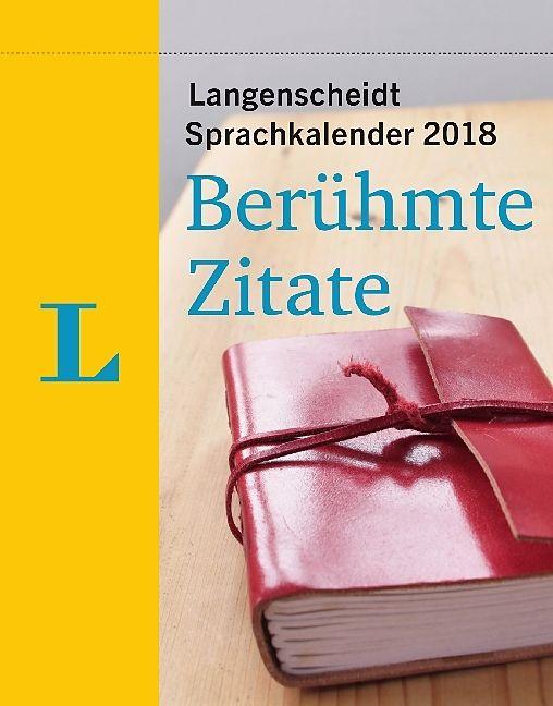 Produktbild Sprachkalender 2018 Berühmte Zitate - Abreisskalender