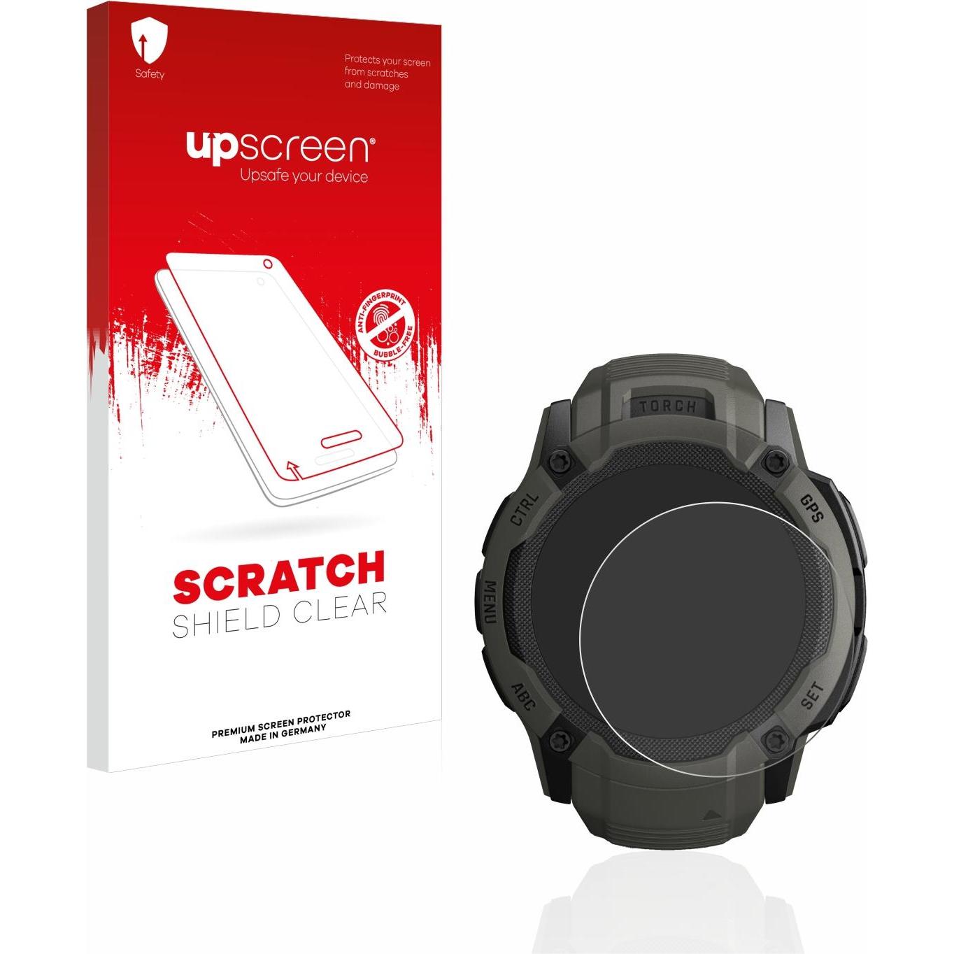 upscreen Scratch Shield Displayschutz, Smartwatch Schutzfolie, Transparent