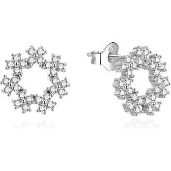 Agato, Ohrringe, Silver earrings with clear zircons AGUP3482