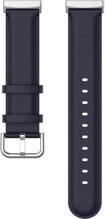 Produktbild Cover-Discount Fitbit Versa / Sense - Lederarmband dunkelblau (Kunstleder, Versa 3, Sense)