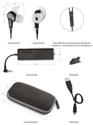 Immagine prodotto Bose QuietComfort 20 (Telecomando a 1 pulsante) (ANC, 16 h)