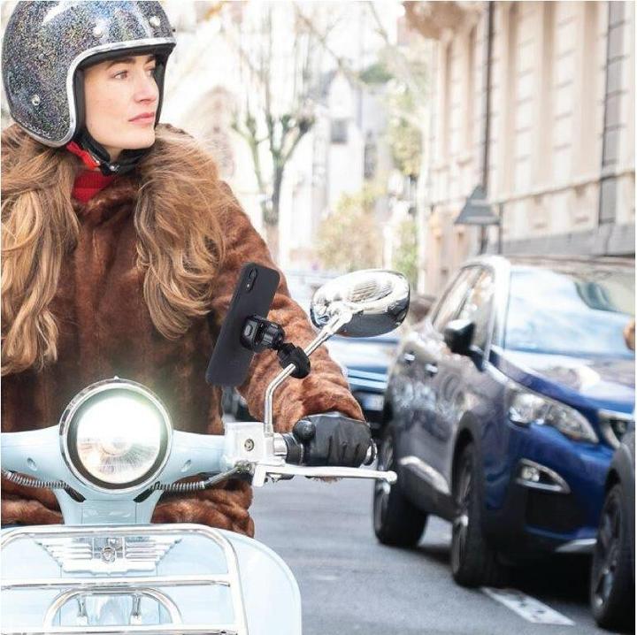 Actual product image Tigra motorcycle/scooter mirror holder fit-clic