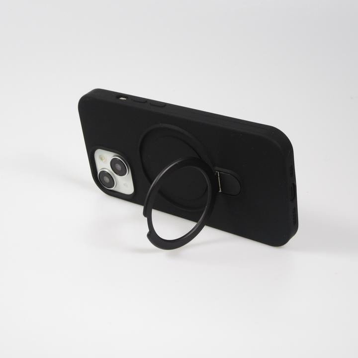 Actual product image PhoneLook Silicone matt MagSafe cover with retaining ring (Apple iPhone 14 Pro Max)