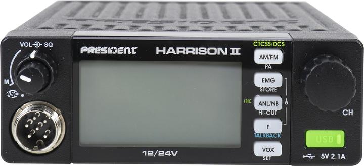 Actual product image President Harrison II ASC - AM/FM - CB radio - 12/24 Volt - 27 MHz - VOX