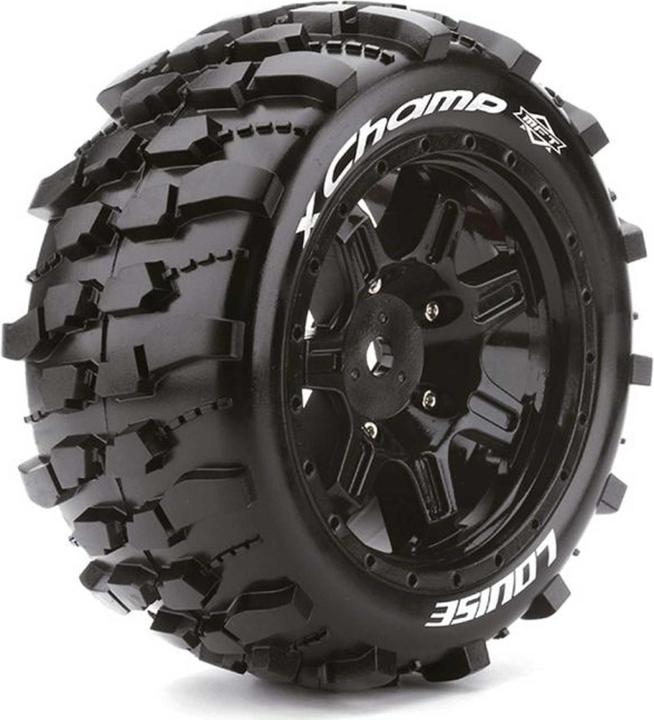 Produktbild Louise x-champ sport-reifen felge schwarz 24mm arrma kraton 8s mft (2)