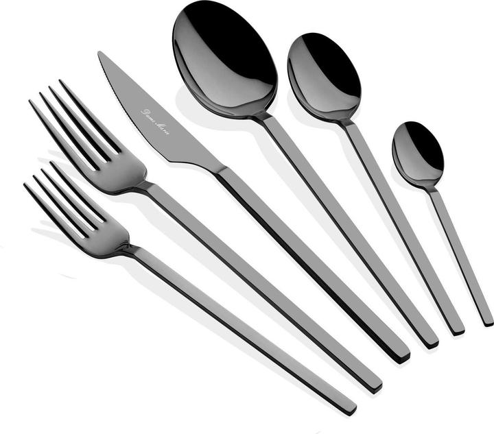 Hermia Carre Titanium Cutlery Set (36 Pieces) (36 Stk., Besteck Set)
