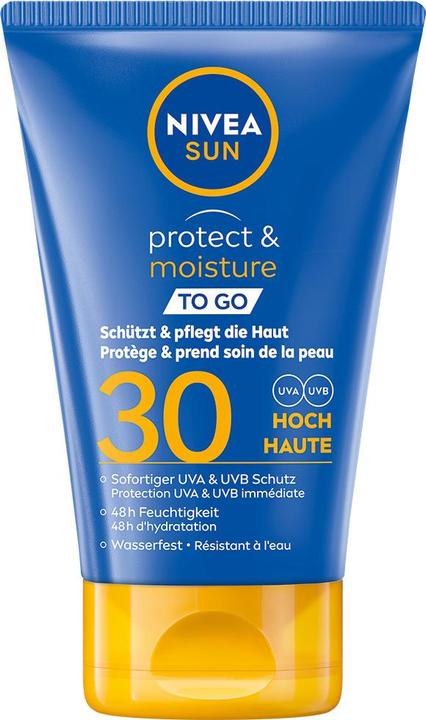 Image du produit NIVEA Sun Protect & Moisture To Go (Crème solaire, SPF 30, 50 ml, 65 g)
