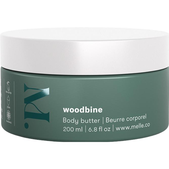 Melle, Lozione corpo, - Woodbine Body Butter 150 ml. (Burro corpo, 150 ml)