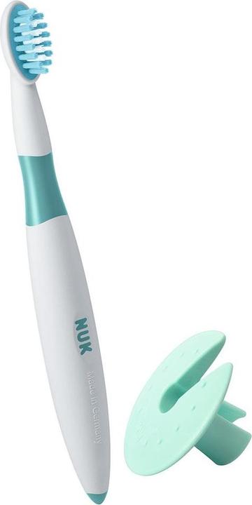 Actual product image NUK Learning toothbrush, incl. protective ring, safe care of the first teeth, BPA-free, 1 piece (Soft, 1 x)