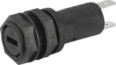 Image du produit Schurter Porte-fusible 5 x 20 mm 10MOhm 250V 10A noir thermoplastique montage sur panneau IP40 (10 A)
