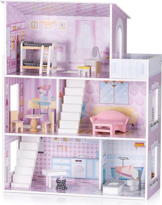 Actual product image Chipolino Holz-Puppenhaus 12-teilig