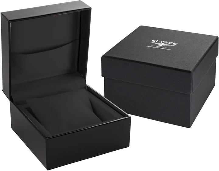 Actual product image Elysee GMT Pro Second Time Zone, Screw-Down Crown, Luminous Hands, Date Display (Analogue wristwatch, 40 mm)