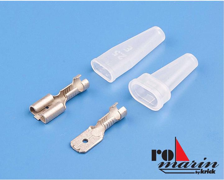 Actual product image Romarin plug/socket faston 6,3mm (6 pairs)