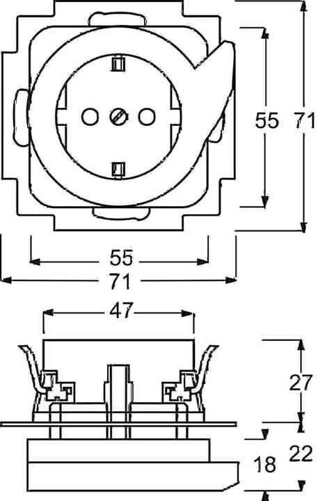 Actual product image Busch-Jaeger Socket insert