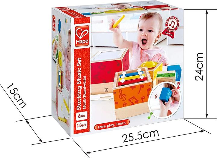 Produktbild Hape Musik-Stapelwürfel (Deutsch)