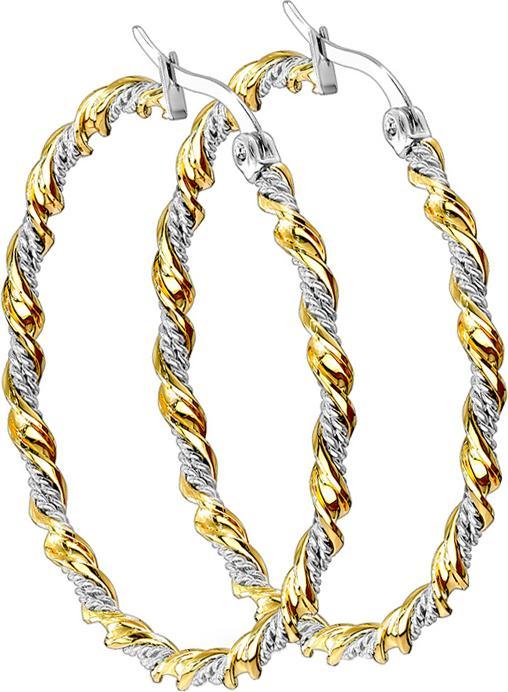 Immagine prodotto Star Piercing Orecchino placcato oro rotondo intrecciato (senza ottone, Acciaio chirurgico 316L)