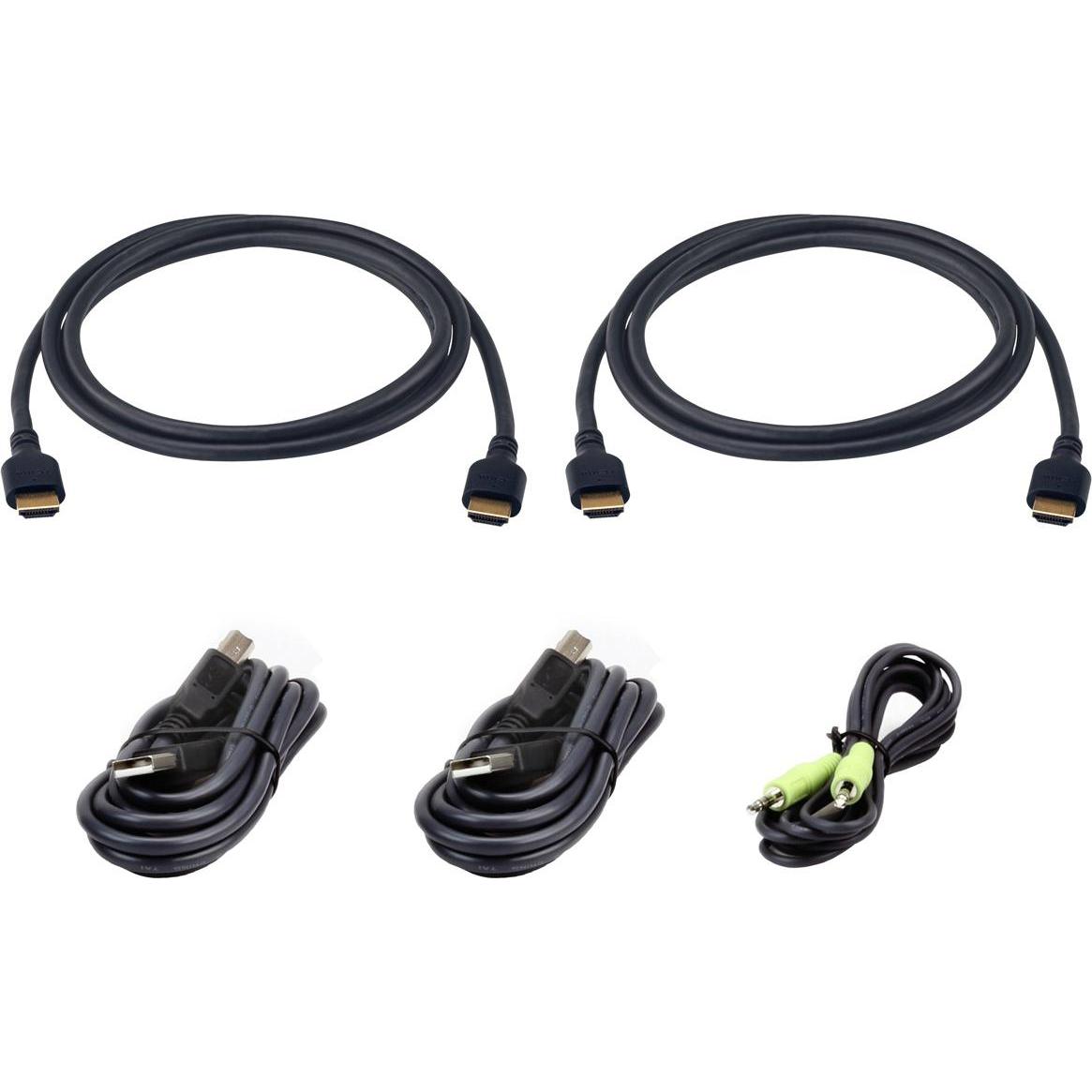 Aten Secure KVM cable kit: 2x 1.8M, Cavi Switch KVM
