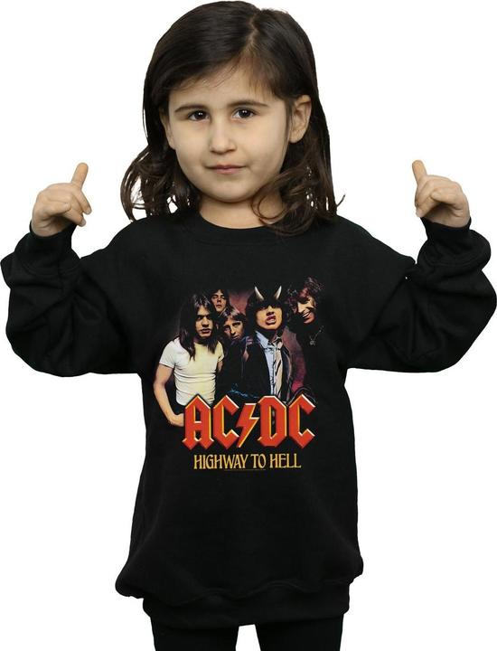 Produktbild AC/DC Highway To Hell Group Sweatshirt Mädchen (140, 146)