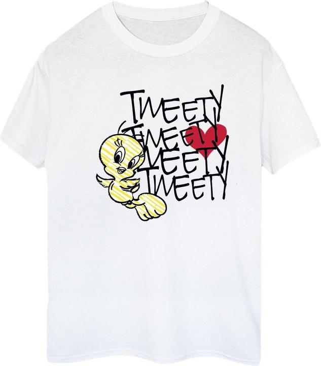 Immagine prodotto Looney Tunes Tweety Love Heart Maglietta Ampia Donna (S)