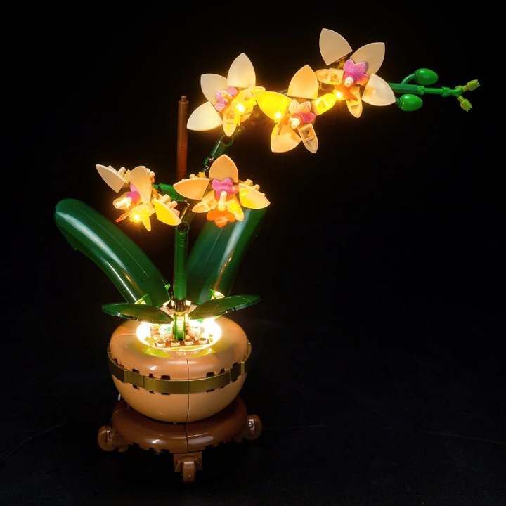Actual product image BrickBling LED Licht Set für LEGO Mini-Orchidee (10343)