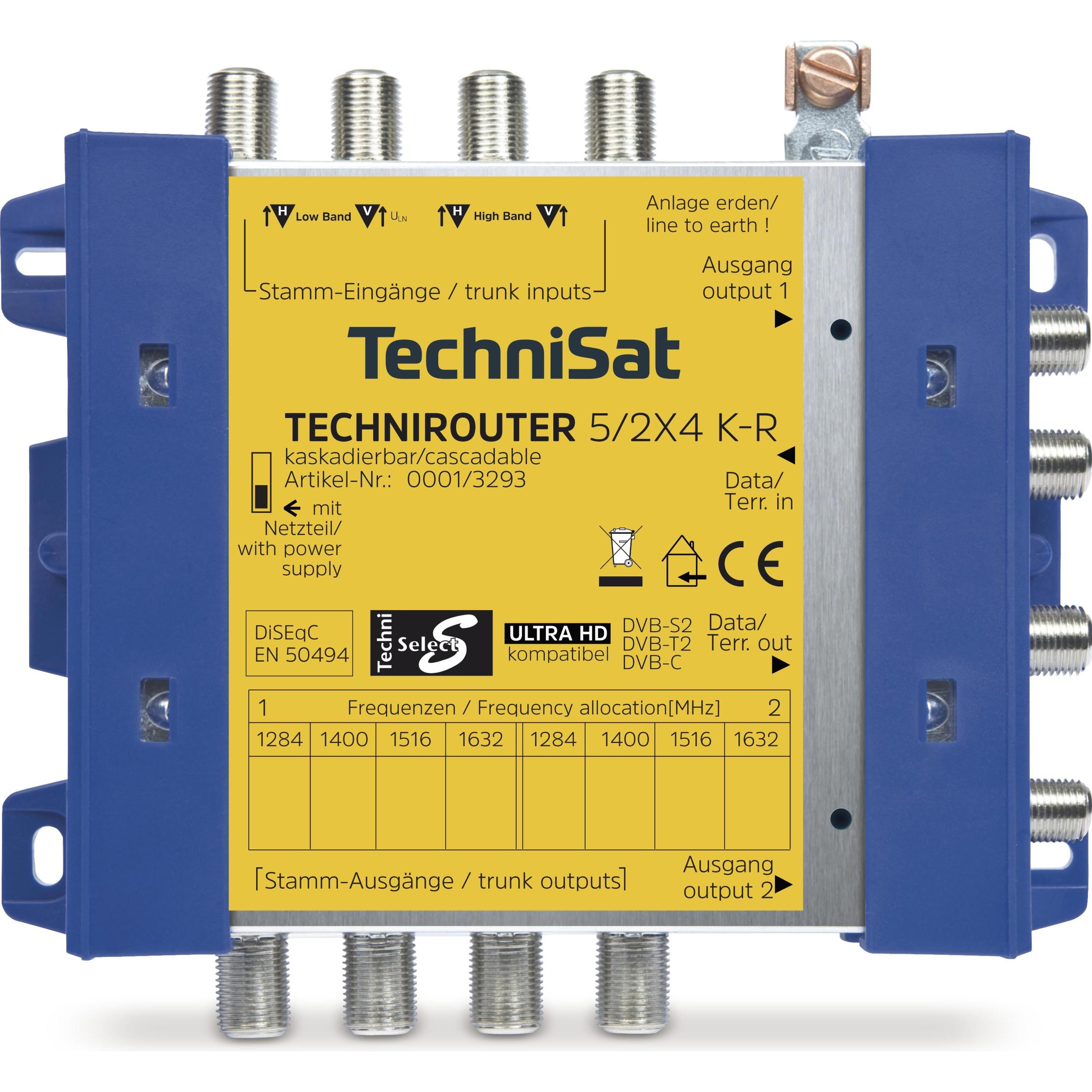 TechniSat TechniRouter 5/2x4 K-R, Router, Gelb