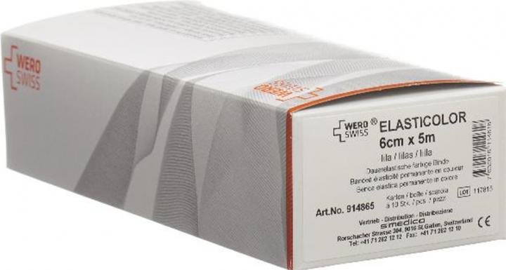 Immagine prodotto Wero Swiss Elasticolor Elastische Binde 5mx6cm rot