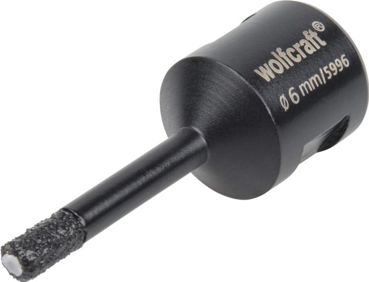 Actual product image wolfcraft 1 diamond-tipped drill bit for WS ø6mm (6 mm)