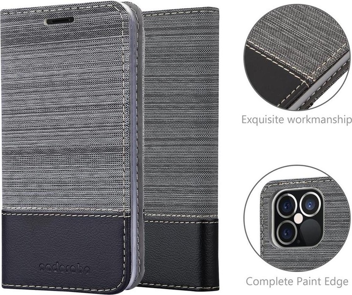 Produktbild Cadorabo Book Jeans Optik Cover (Apple iPhone 12 Pro Max)