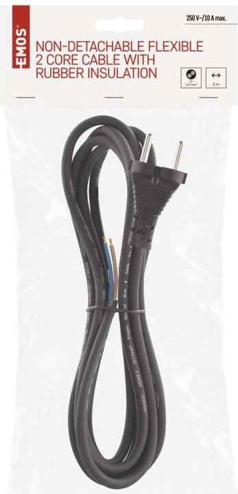 Actual product image Emos Connecting cable H05RR-F 2x1 3m (S03030) (3 m)