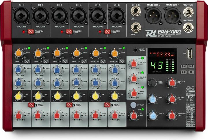 Actual product image Power Dynamics PDM-Y801 (Studio- and Livemixer)