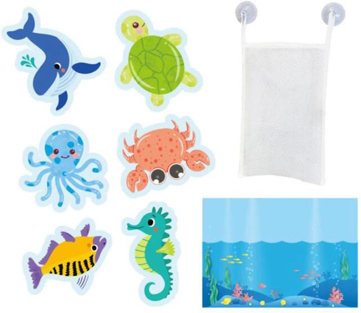 Activity Board Weiche EVA Paste früh pädagogische DIY Puzzle Spielzeug Tier Aufkleber Bad schwimmende Badewanne