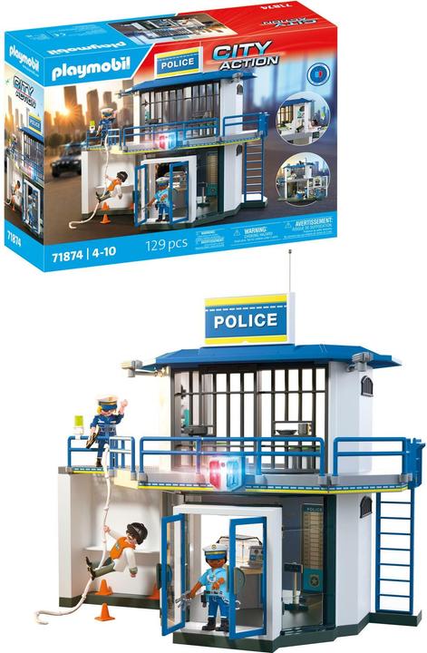 Actual product image Playmobil Police station with search room (71874, Playmobil City Action)