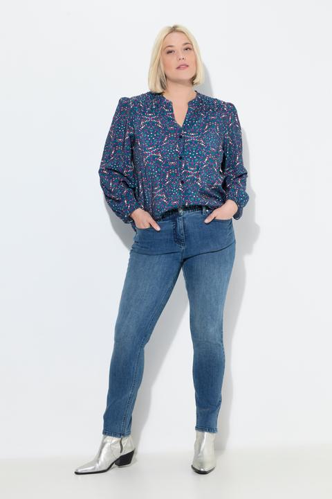 Image du produit Ulla Popken Jean Sarah avec surpiqûres, jambe étroite et taille stretch confortable (26)