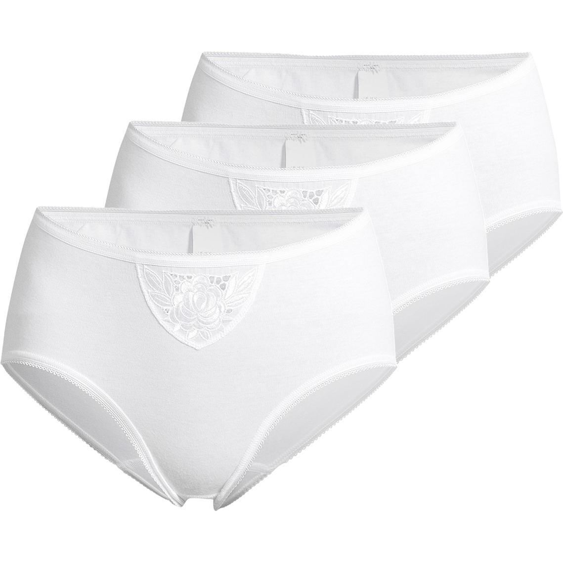 Speidel, Damen, Unterhosen, 3er Pack Noelle Hüftslip, Weiss, (44, 3er Pack)