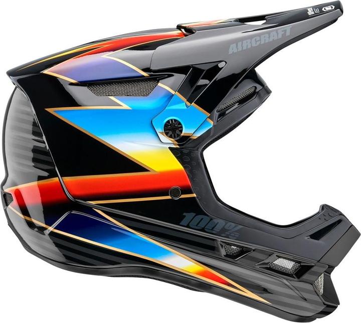 Actual product image Nenurodyta Kask all face 100% AIRCRAFT COMPOSITE Helmet Knox Black pink. L (59-60 cm) (NEW)