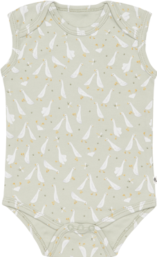 Little Dutch Ärmelloser Body Little Goose Olive - 74/80 (74)