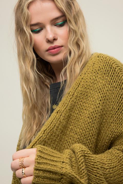 Immagine prodotto Studio Untold Cardigan aperto in morbida maglia dal taglio oversize con frange (56)