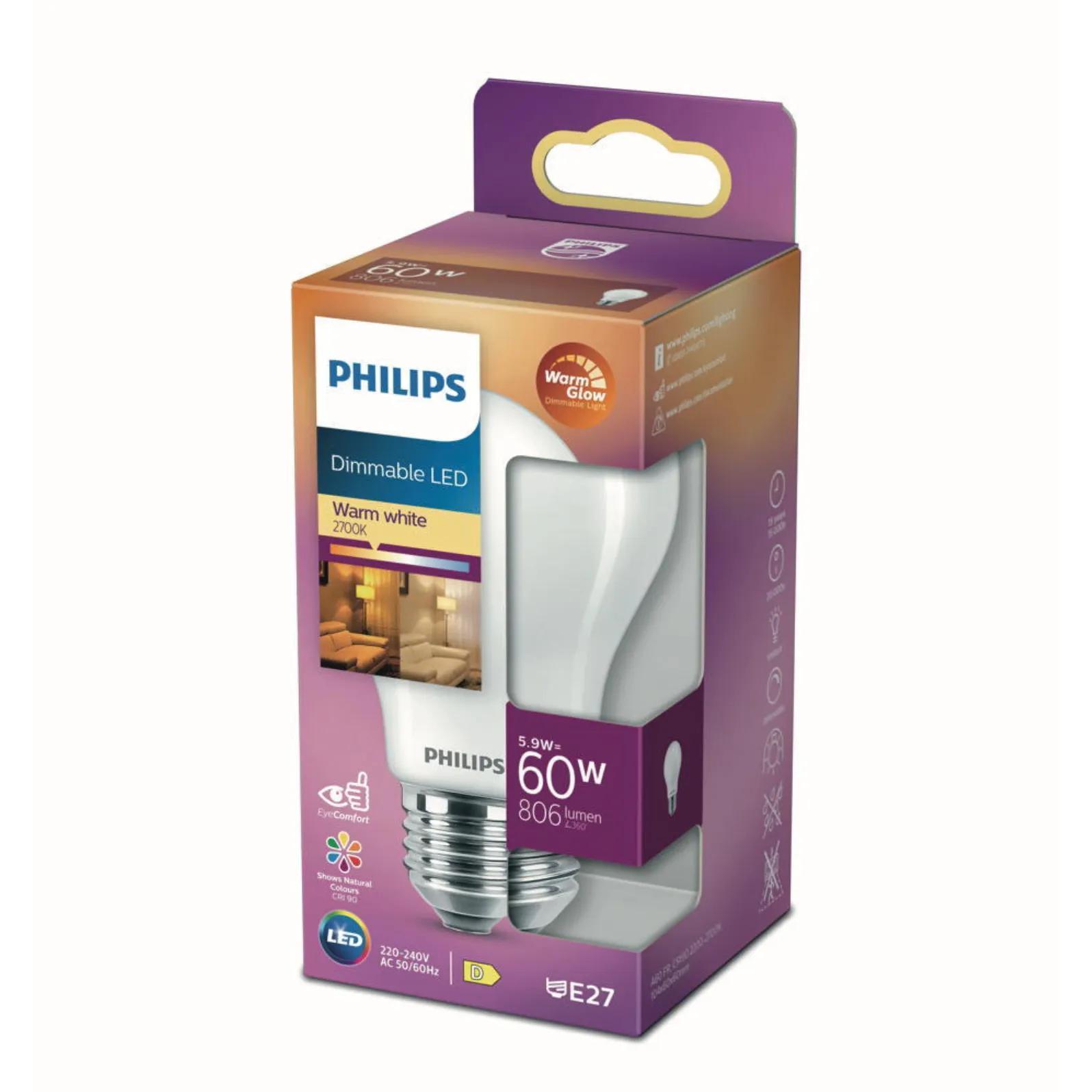 Thumbnail - Philips, Leuchtmittel, Warm Glow (E27, 5.90 W, 810 lm, 1 x, D)