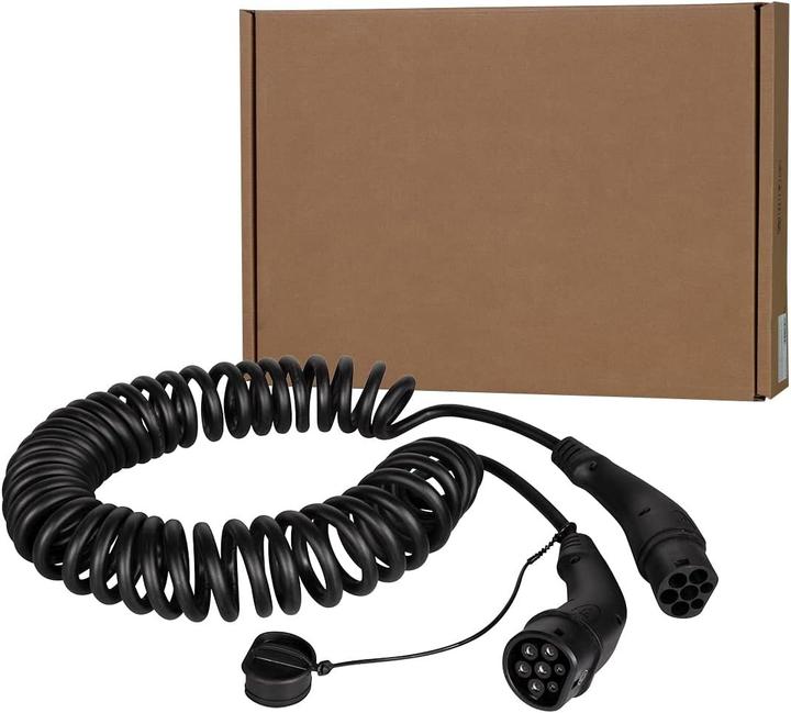 Produktbild Harting E-Auto-Spiralladekabel (Typ 2, 22 kW, 32 A, 5 m)