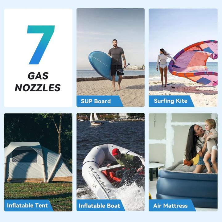 Immagine prodotto Cycplus Elektrische SUP-Inflationspumpe D14Pro 20 PSI Akku Aufblasen & Ablassen