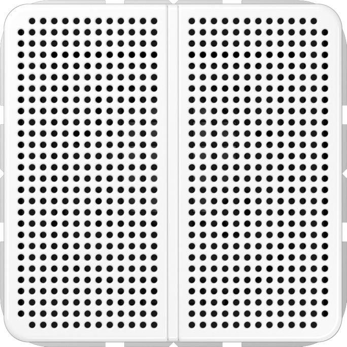 JUNG Lautsprechermodul alpinws ca.2.5W 4Ohm LSM CD 4 WW (1 Stk.), Einbaulautsprecher, Weiss