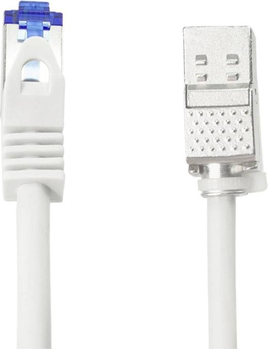 Produktbild LogiLink Konsolidierungspunkt-Patchkabel, Kat.6A, 3.0 m S/FTP, hellgrau (RAL7035), Anschluss: RJ45 Stecker (S/FTP, CAT6a, 3 m)