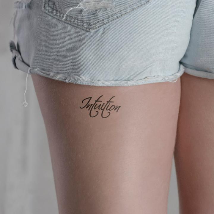 Actual product image minink Temporary tattoo - Intuition