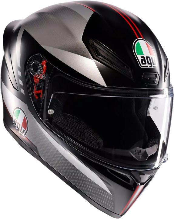 Black-grey-red