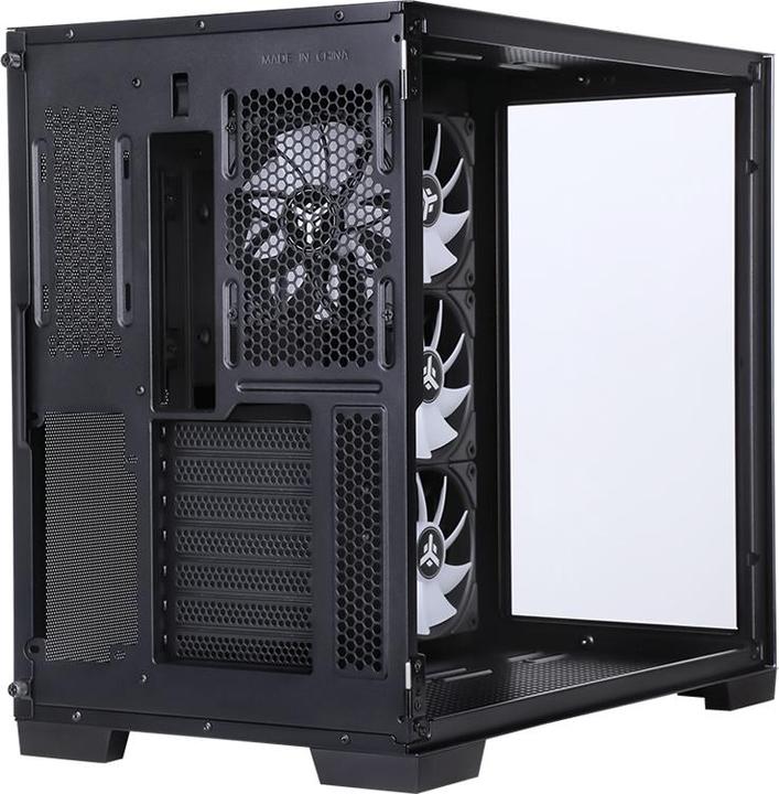 Actual product image Itek Boitier Moyen Tour ATX Dark Cave RGB avec panneau vitré (Noir) (mATX, Mini-ITX, ATX)