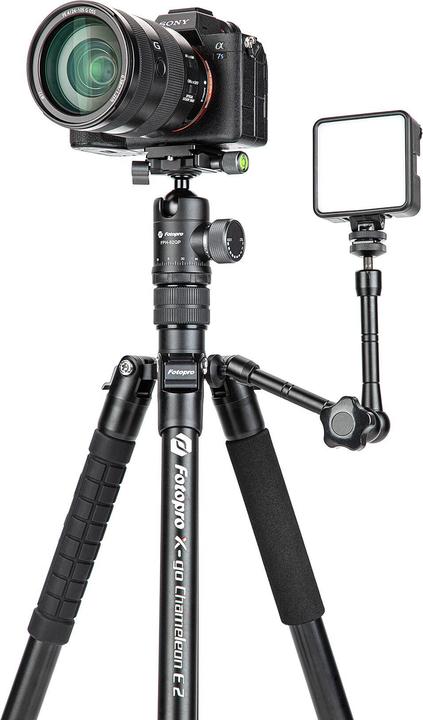 Productafbeelding Fotopro X-go Chameleon E2 Stativ mit FPH-52QP Kugelkopf (Metaal)