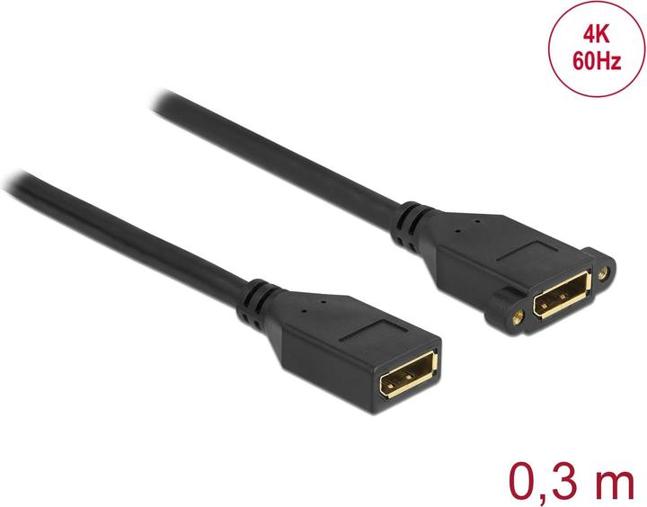 Produktbild Delock 87099 0,3 m DisplayPort (0.30 m, DisplayPort, 1.2)