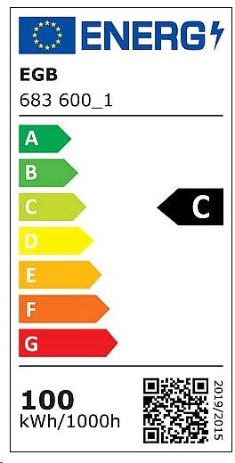 Energie-Label EGB Probay 2400391 LED HighBay 100W 15000lm 5000K IK08dimmbar 110V (15000 lm, IP65)